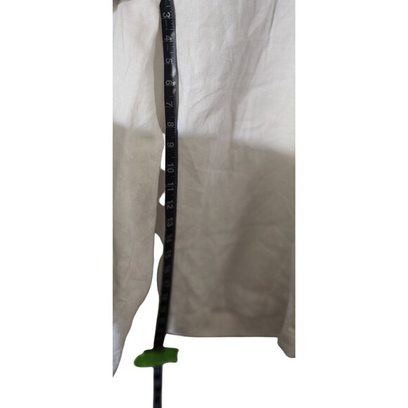 Talbots Nantucket Pull-On Wide Leg Crop Pants Size 3X White 100% Linen - Picture 8 of 9